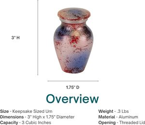 Gran demanda en la urna de cenizas conmemorativas de recuerdo hecha de material de aluminio 100% más vendida a la venta - Product Image 1