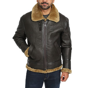 Windproof Custom Direct Factory Processing Hot Selling High Quality <b>jacket</b> for <b>men</b> Classic College Style <b>trucker</b> <b>Leather</b> <b>Jackets</b> - Product Image 1