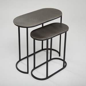 Mesas Nido Artísticas de Latón con Superficies Orgánicas Texturizadas para Hogares Modernos de Lujo y un Atractivo Decorativo Elegante - Product Image 6