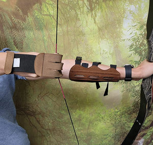 Guantes de Tiro con Arco de Cuero Ajustables al por Mayor, Guantes Transpirables Antideslizantes a un Precio Accesible para Práctica de Tiro con Arco - Product Image 6