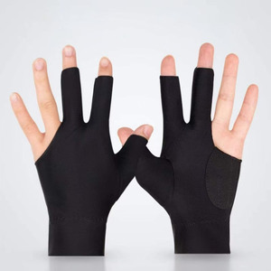Gants de billard professionnels à trois doigts pour le snooker, performance fluide et design confortable - Product Image 1
