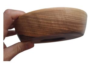 Ensaladera de madera de lujo de forma redonda Cuenco de sopa hecho a mano de calidad superior Tazón de sopa vintage de tamaño personalizado por exportaciones globales - Product Image 4