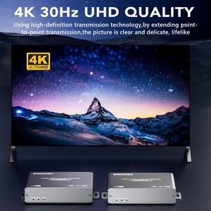 ตัวขยายสัญญาณ SYONG <span class=keywords><strong>4K</strong></span> <span class=keywords><strong>60Hz</strong></span> <span class=keywords><strong>HDMI</strong></span> KVM USB แบบไม่มีดีเลย์ ระยะ 120 เมตร (394 ฟุต) ผ่านสาย Cat5e/6, พอร์ต USB 2.0 จำนวน 2 พอร์ต, รองรับความละเอียด 1080P120Hz, แบบเสียบใช้งานได้ทันที - Product Image 3