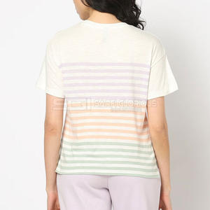 T-shirt pour femme en coton respirant, col rond, manches courtes, coupe décontractée, confortable, doux, mode estivale, simple, uni, essentiel - Product Image 3