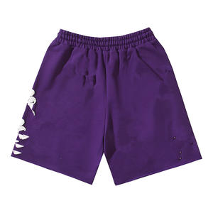 Pantalones cortos deportivos de malla personalizados, pantalones cortos de entrenamiento de gimnasio transpirables para hombres con cordón de cintura elástica, proveedor a granel de fábrica OEM - Product Image 4