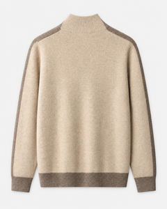 BSCI Certified Factory <strong>Men's</strong> 100% Pure Cashmere Full-Zip <strong>Cardigan</strong> with Turtleneck Collar Premium Quality Winter Season - Product Image 2
