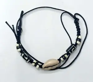 Hot Selling Cotton Thread Work Bone and Kodi- Beads Wholesale Women Fashion jewelry Anklet GC-AKT-109 Available At Best Prices