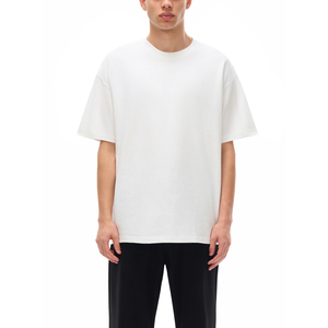 เสื้อยืดโอเวอร์ไซส์ผ้าฝ้ายพรีเมียม 220 GSM สำหรับทุกเพศ ระบายอากาศได้ดี ดีไซน์เนอร์ทีเชิ้ตสีพื้น - Product Image 3