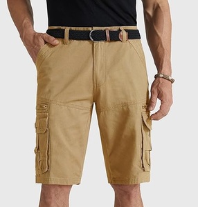 Short cargo d'été décontracté pour hommes Vêtements d'extérieur à séchage rapide avec motif solide au genou Vêtements de mode écologiques à bas prix - Product Image 5