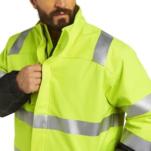 เสื้อแจ็กเก็ตผ้าโพลีเอสเตอร์สะท้อนแสงกันน้ำระบายอากาศได้ดีมองเห็นง่าย - Product Image 4