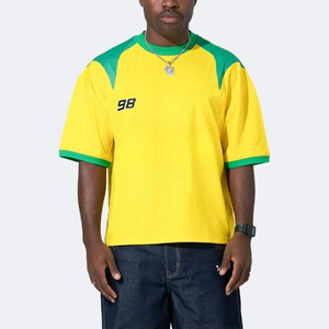 เสื้อวินเทจแบบสั่งทำสำหรับผู้ชายเสื้อสไตล์บ็อกซี่ไซส์ใหญ่พิเศษสำหรับผู้ชายผ้าฝ้าย100% น้ำหนักมาก - Product Image 4