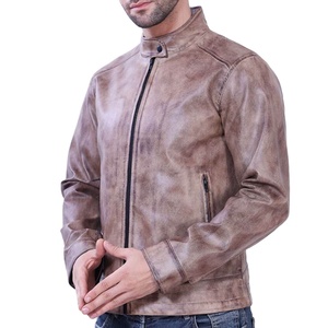 High Quality Men's <b>Jacket</b> High Street Style Leather <b>Jacket</b> Fashionable Stand <b>Collar</b> Direct Online Wholesale Rate at Nurak 2025 - Product Image 4
