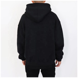Sweat à capuche personnalisé pour homme, coupe ample, style streetwear, 100 % coton, technique de teinture unie, coupe-vent, respirant, avec poches - Product Image 3