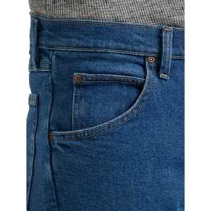 Ropa de calle de otoño 2025, pantalones vaqueros informales para hombre, pantalones vaqueros elásticos ajustados para hombre, pantalones vaqueros rectos de retales bordados Retro para hombre - Product Image 5