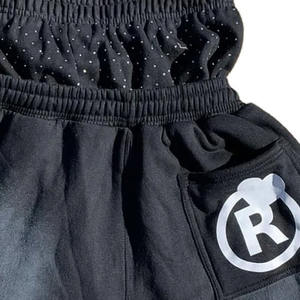 Dernier modèle de short tendance de haute qualité en coton pur 100% de couleur unie pour hommes Double taille Short de survêtement en éponge pour hommes - Product Image 6