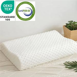 وسادة قماشية صغيرة الحجم مخصصة للعزل بدون ضغط وسادة مريحة للرقبة تدعم الذاكرة من أجل تدليك النوم - Product Image 2