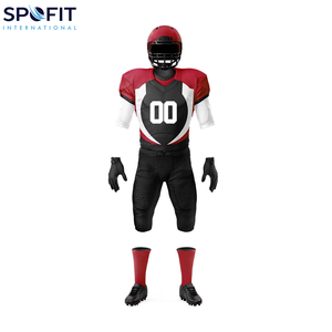 Tenues de football américain personnalisées pour jeunes, ensembles personnalisés 100% polyester, imprimés par transfert thermique, respirants, grande taille, haute qualité - Product Image 3