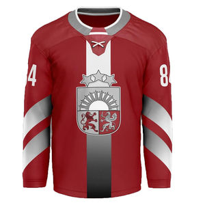 Maillot de hockey sur glace pour homme adulte, imprimé numériquement, en tissu polyester 220g de haute qualité, avec logo personnalisé et couleur au choix, nouveau design, prix abordable - Product Image 2