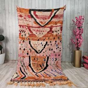 Manta Marroquí Hecha a Mano, Auténtica, Artesanal, Diseño Tribal, Suave, Tejida, Decoración para el Hogar, Regalo - Product Image 1