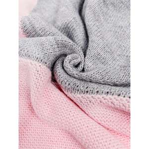 Suéter de punto con bloques de color para mujer, cuello redondo, manga larga, suave y transpirable, top informal con estampado - Product Image 5