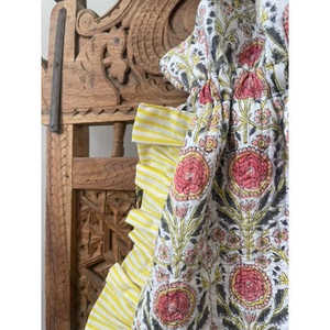 Bolso Tote Acolchado Nivi Beach con Estampado de Bloques, Ligero, Gran Capacidad, Forro de Algodón, Cordón Ajustable, Bordado, para Uso Diario en Verano - Product Image 2