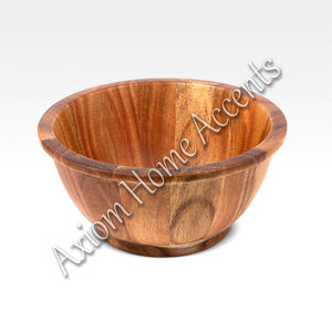 Axiom Home Accents Diseñador de calidad premium Centro de mesa de madera Cuenco Decoración de granja moderna Uso de comedor de frutas rústicas clásicas - Product Image 1