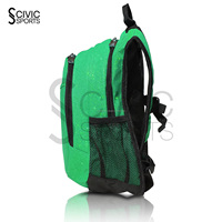 Sac à dos pour enfants Civic Sports Vintage à imprimé géométrique, imperméable, en polyester, avec fermeture éclair, unisexe, sacs d'école, capacité 20-35L