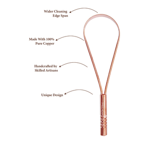 100% pur Original cuivre langue nettoyant doux soins de santé bucco-dentaire langue grattoir plastique fabricant usine produit - Product Image 5