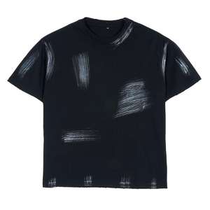 Vente en gros impression vierge lavage à l'acide blanc t-shirt lourd t-shirt surdimensionné hommes graphique lavage à l'acide vintage t-shirts personnalisés - Product Image 4