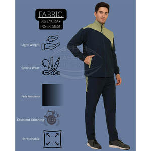 Chándal Deportivo para Hombre, Invierno, Transpirable, Estampado, Sólido, Ligero, 100% Poliéster, para Deportes, Viajes, Diseño Clásico - Product Image 5