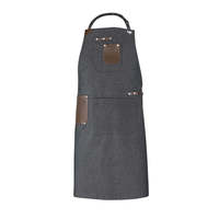 Tabliers de chef de cuisine résistants à l'huile et imperméables en coton avec logo personnalisé de haute qualité avec poches Tabliers à bavette