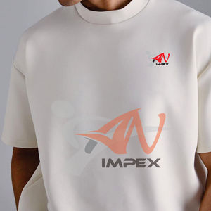 T-shirts pour hommes T-shirt blanc ample à manches courtes pour hommes tendance Design classique à col rond pour la salle de sport, les voyages et l'usage quotidien - Product Image 2