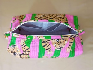 Cotton Quilted Block Printed Wash <b>Bag</b> Gift Handmade Toiletry <b>Bag</b> Cosmetic <b>Bag</b> Block Print Travel Accessory Holiday travelling - Product Image 5