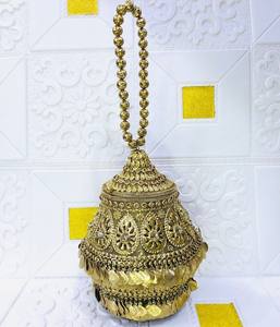 Handmade Pearl Beaded <b>Clutch</b> Satin Lining Flap Closure Shoulder Strap 1-1.9L Capacity Fashionable Ladies <b>Wedding</b> Evening <b>Bag</b> - Product Image 1