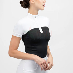 Chemise d'équitation pour femmes en gros 2026 - Logo personnalisé, imperméable, coupe-vent, matière spandex/polyester, service OEM - Product Image 3