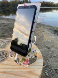 Soporte de Teléfono de Resina Epoxi Hecho a Mano, Estilo Amor, Duradero, Decorativo, para Escritorio, Regalo de Boda para el Hogar - Product Image 5