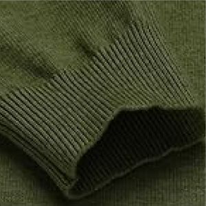 Suéteres de punto de manga larga para hombre al por mayor de Calidad única, suéter de cuello en V de moda de Color sólido con logotipo personalizado para hombre - Product Image 3