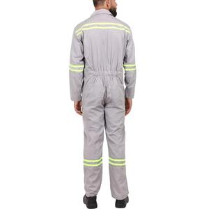 Alta calidad Oem alta visibilidad ropa de trabajo uniforme Color sólido precio al por mayor a prueba de polvo reflectante mono de seguridad - Product Image 6