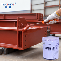 Peinture époxy rouge fer antirouille liquide à haute adhérence pour la protection industrielle des structures en acier avec pulvérisation sans air