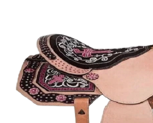 ชุดนักแข่งม้าหนังแท้คุณภาพพรีเมี่ยมอานม้าแบบตะวันตกและอังกฤษสำหรับขี่ม้า - Product Image 4