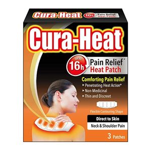 แผ่นแปะบรรเทาอาการปวดคอและไหล่ Cura-Heat Direct-to-Skin 3 ชิ้น - Product Image 1