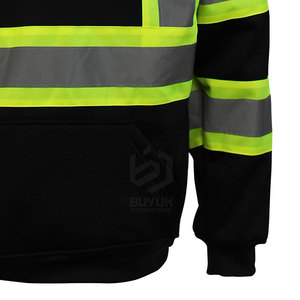 Vêtements de travail Sweat à capuche de sécurité en nylon et polyester Sweat à capuche de sécurité sur mesure Sweat à capuche de sécurité haute visibilité le plus vendu - Product Image 3