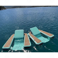 Prix Réel Flottant Eau Salon Gonflable Hangout Chaise Piscine Chaise Flotteurs pour Mer Gonflable Eau Amusement Installations