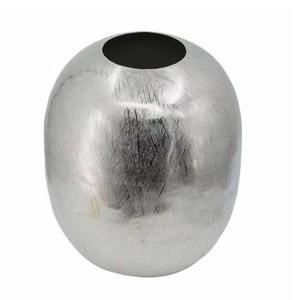 Silver Metal Hammered <b>Tall</b> <b>Vase</b> Modern Tabletop Decorative <b>Flower</b> <b>Vase</b> Perfect for Home Office or Living Room Stylish Decor - Product Image 2