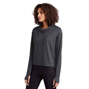 Wholesale Neck Crop Sweatshirt <b>Black</b> Heather Women Size Small Hoodies - Product Image 4
