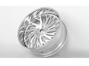 Mejor Oferta Limitada: Juego de 3 Ruedas Forjadas Forgiatto Biaforca de 22x9/10.5" con Acabado Cepillado y Borde Cromado (5x120/114/120, +28/38mm) - Product Image 2