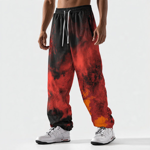 Pantalons de survêtement surdimensionnés pour hommes, imprimés par sublimation, pantalon ample d'hiver, pyjama, pantalon de survêtement à jambes larges sublimé pour hommes - Product Image 4