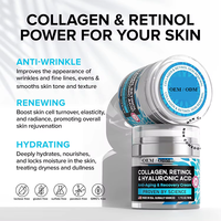 OEM Rétinol Crème Anti-âge Supprimer les rides Crème pour le visage Acide hyaluronique Resserrement Lifting Cou Crème raffermissante Visage