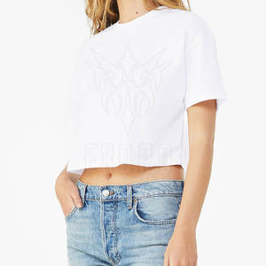 Diseño personalizado Uso al aire libre Mujeres Recortadas Camisetas de color personalizado Mujeres Recortadas Camisetas para la venta en línea - Product Image 2