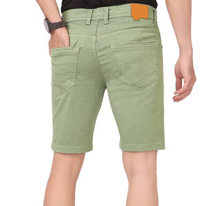 2025 último estilo de calle de secado rápido Casual hombres Slim Fit Denim Jeans Shorts Color sólido pantalones cortos más vendidos - Product Image 5
